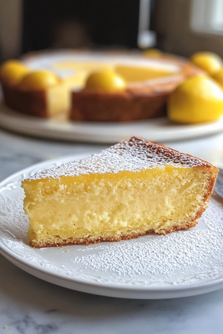Italienska mormors citronpuddingkaka