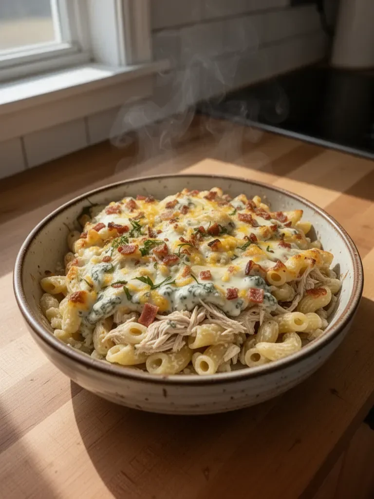 Kyckling Bacon Ranch Pasta Casserole