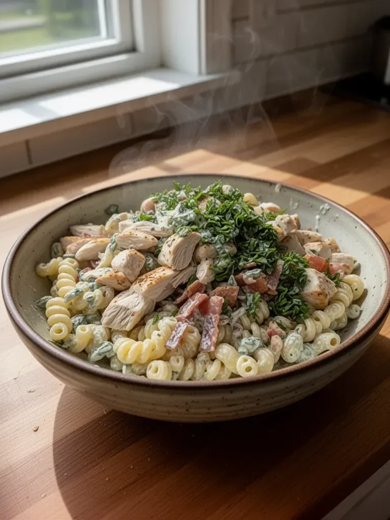 Kyckling Bacon Ranch Pastasallad