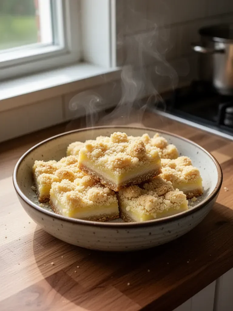 Lätta citronkrossbars