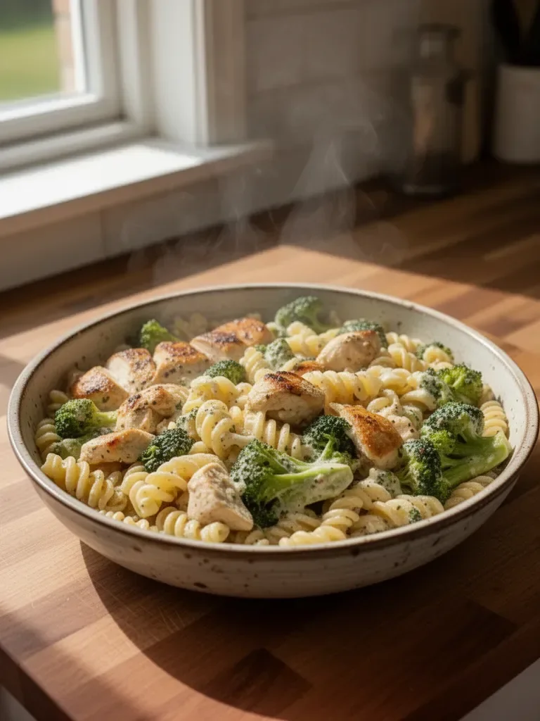 Rotisseriekyckling med broccolipasta