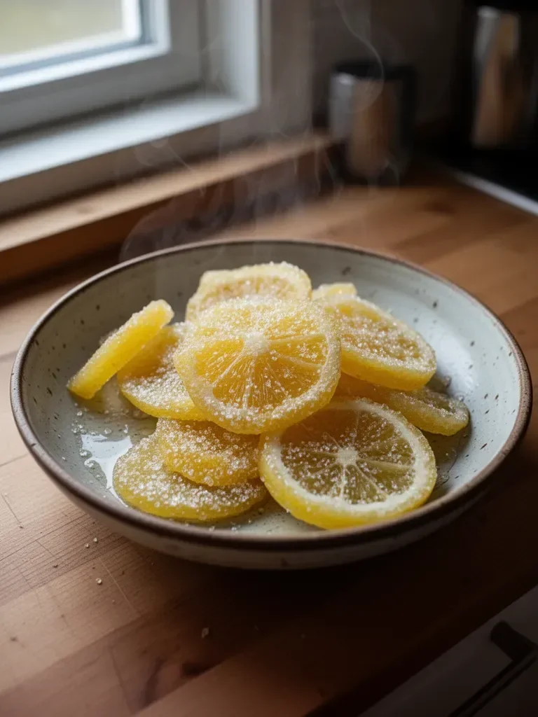 Sockrade citronskivor