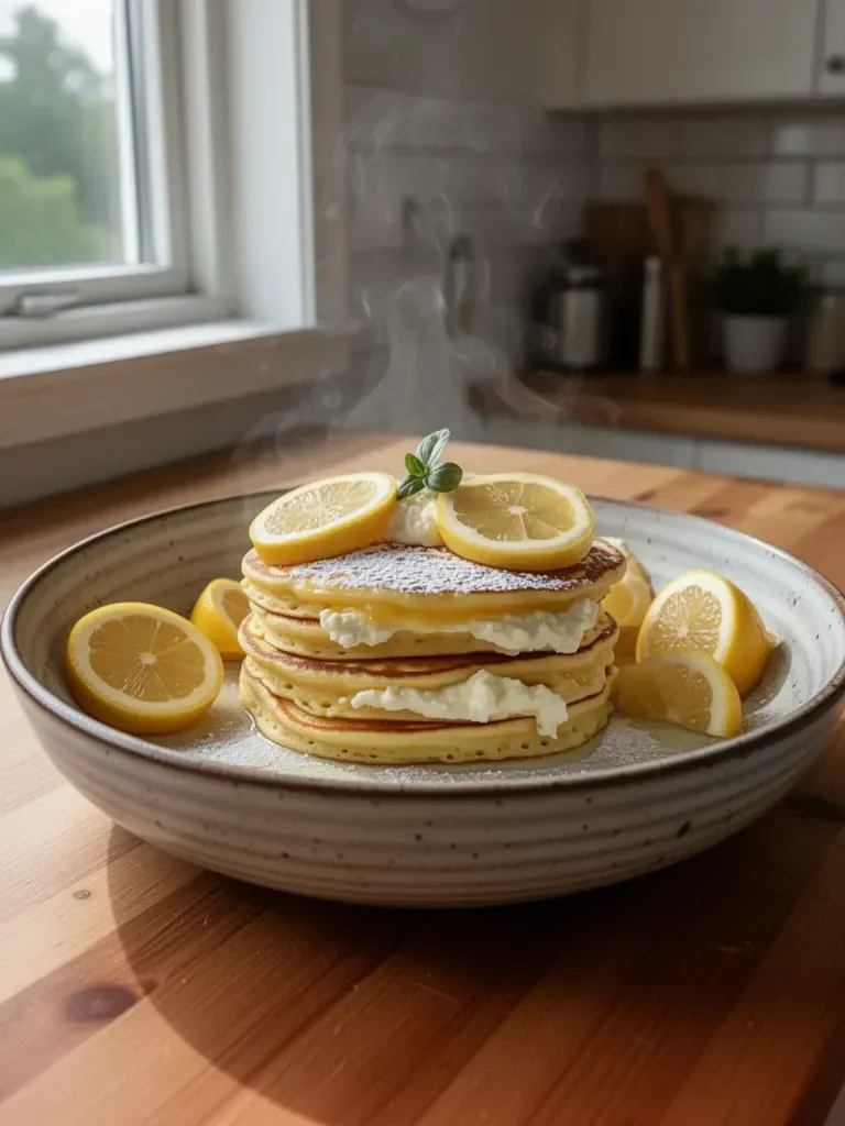 Citrontarte Ricotta-pannkakor