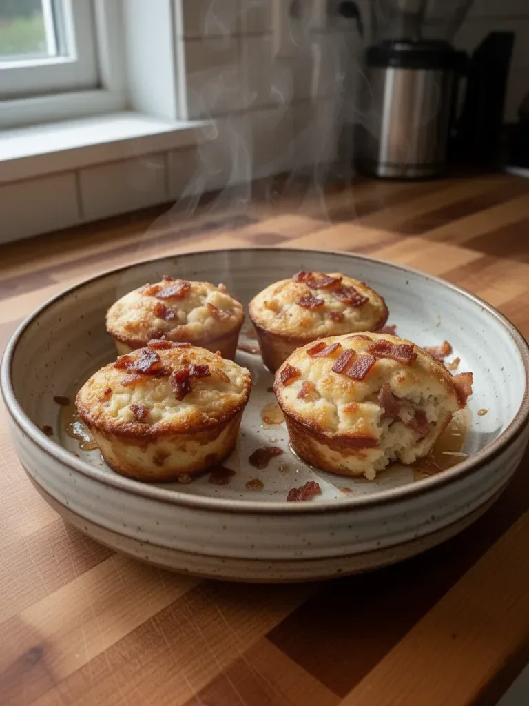 Lönnsirap Bacon Pannkaks Muffins