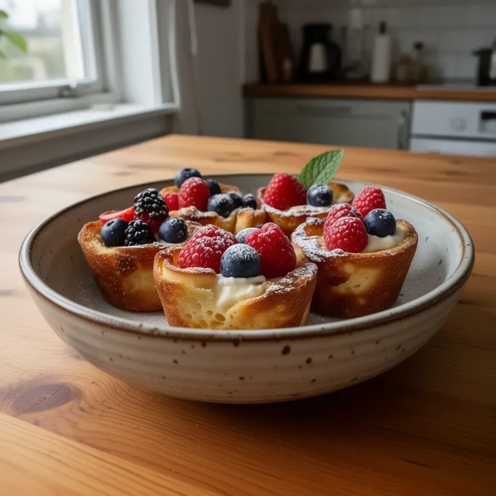 Oemotståndliga franska toastkoppar i en läcker presentation