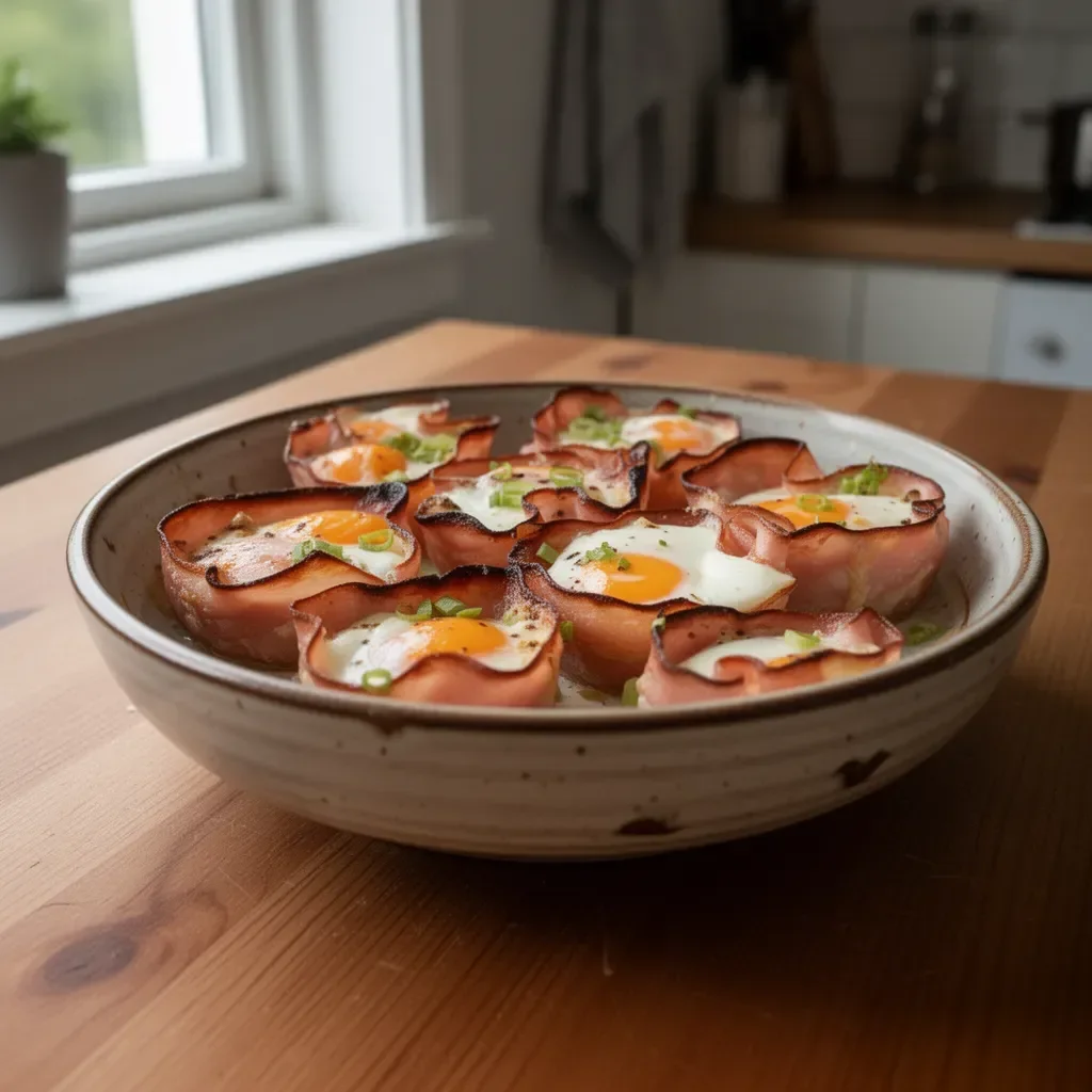 Skink- och ostäggkoppar i en vacker presentation